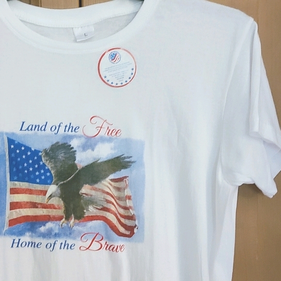 National veterans Tops - Land of the Free Home of the Brave T-shirt